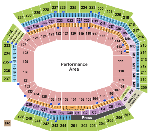 Lincoln Financial Field Supercross Seating Chart